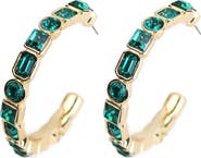 Panacea Crystal Hoop Earrings