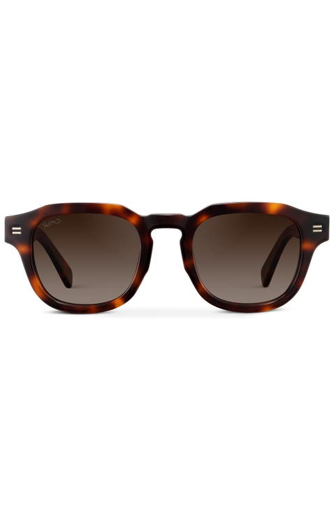 Nelson - 48mm Classic Square Polarized Sunglasses