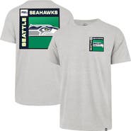 '47 Men's '47  Gray Seattle Seahawks Chrome Plate Franklin T-Shirt