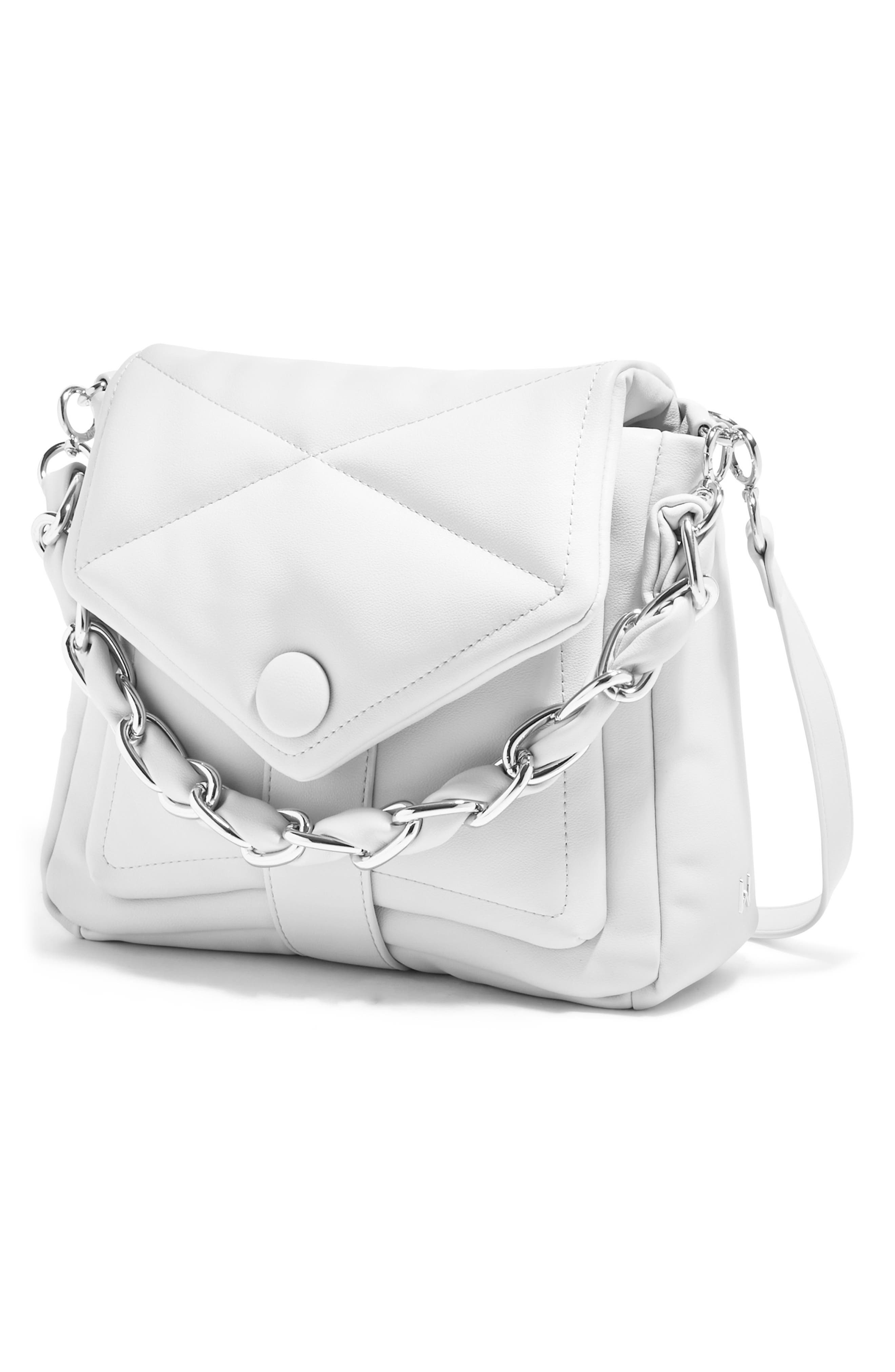 We Are Fearless Vegan Leather Crossbody Bag, Alternate, color, SOFT WHITE