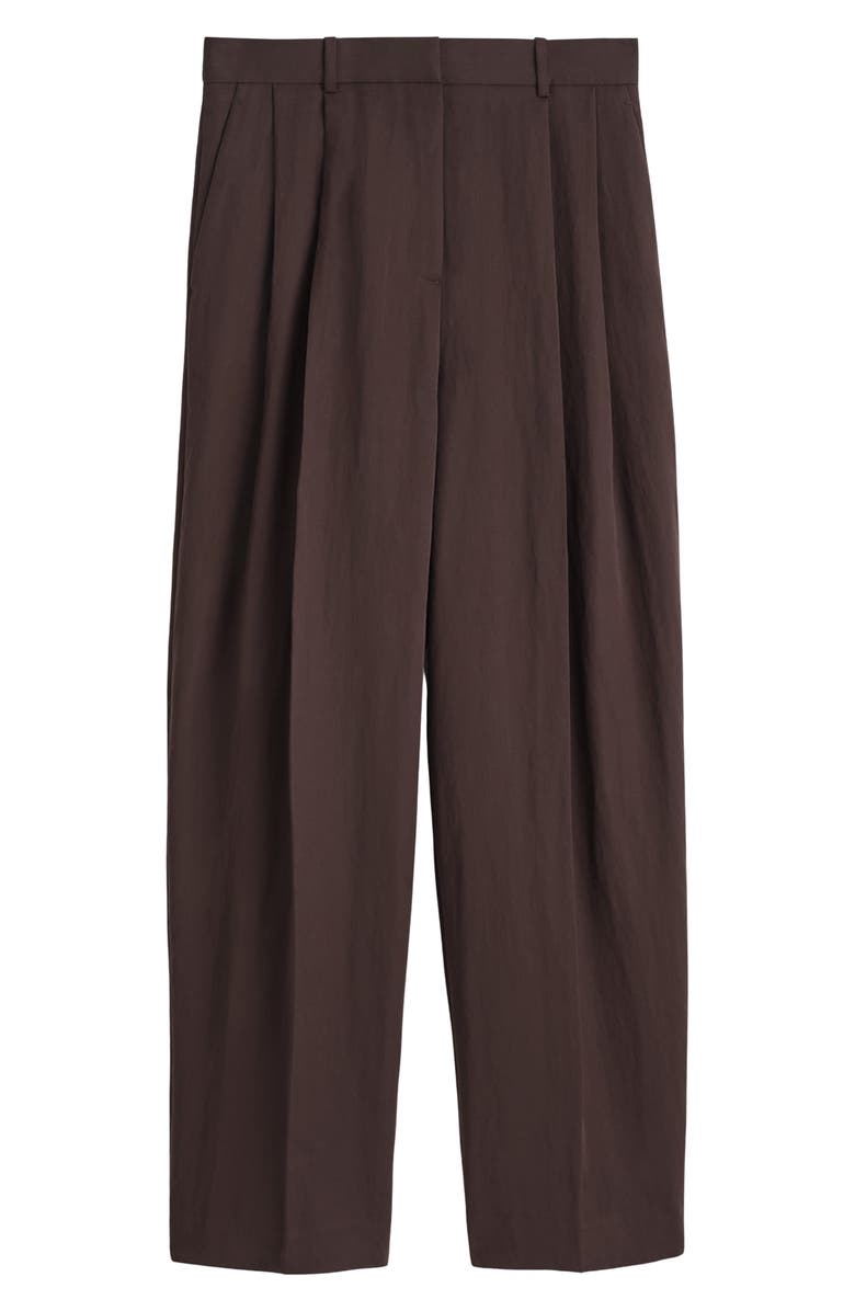 COS Pleated Wide Leg Pants, Alternate, color, Red Dark