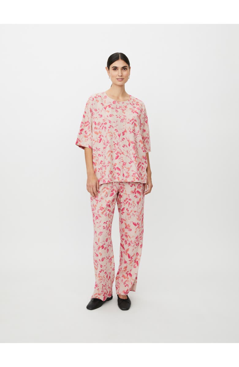 Masai Copenhagen MaDegana Floral Print Top, Alternate, color, Carmine