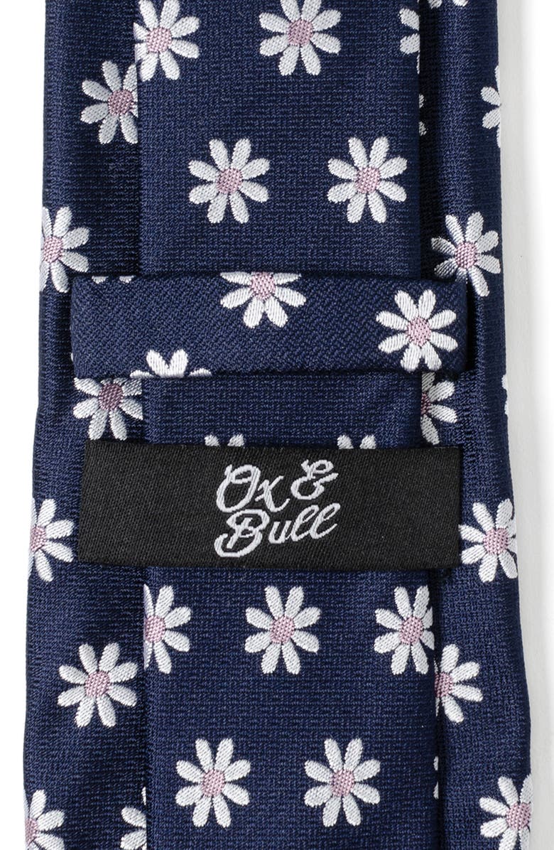 Cufflinks, Inc. Daisy Floral Silk Tie, Alternate, color, Navy