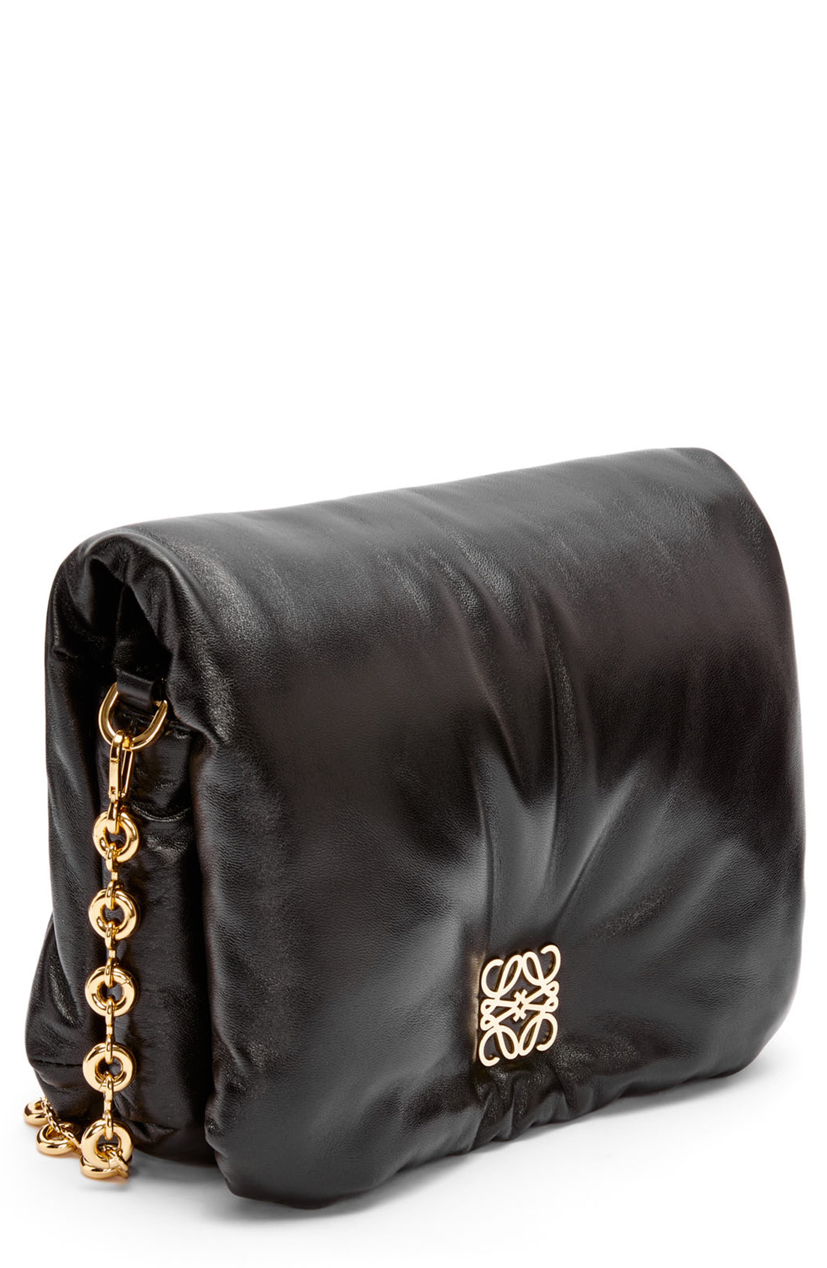 Loewe Goya Lambskin Leather Puffer Bag, Alternate, color, 