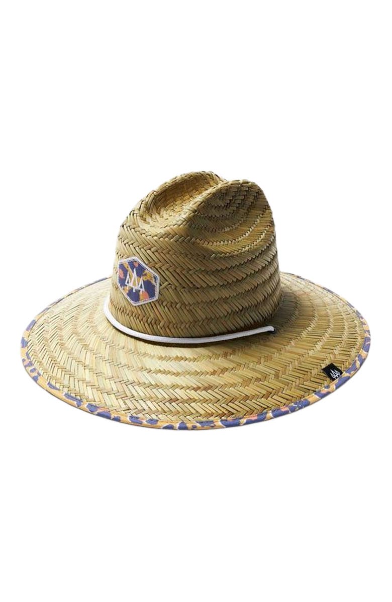 Hemlock Cub Big Kids Straw Lifeguard Hat, Main, color, Cheetah Print