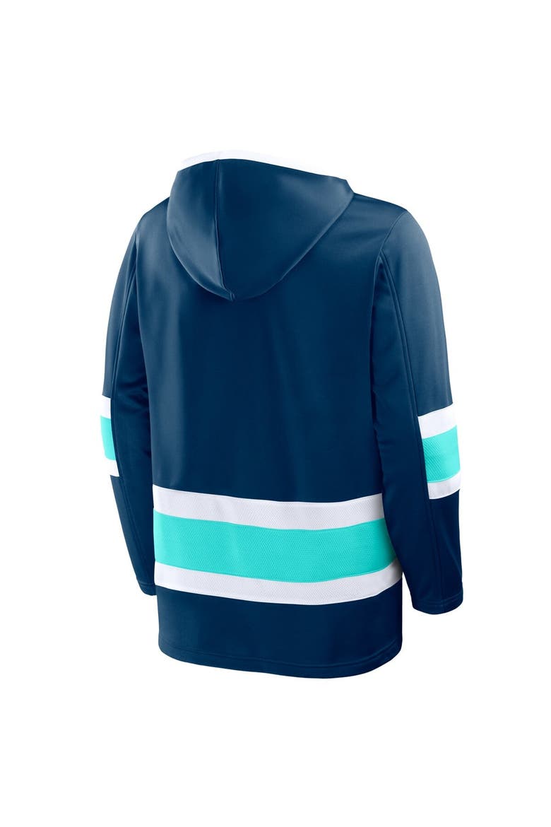 Men's Fanatics  Deep Sea Blue Seattle Kraken Prime Time Fleece Hoodie, Alternate, color, Blue