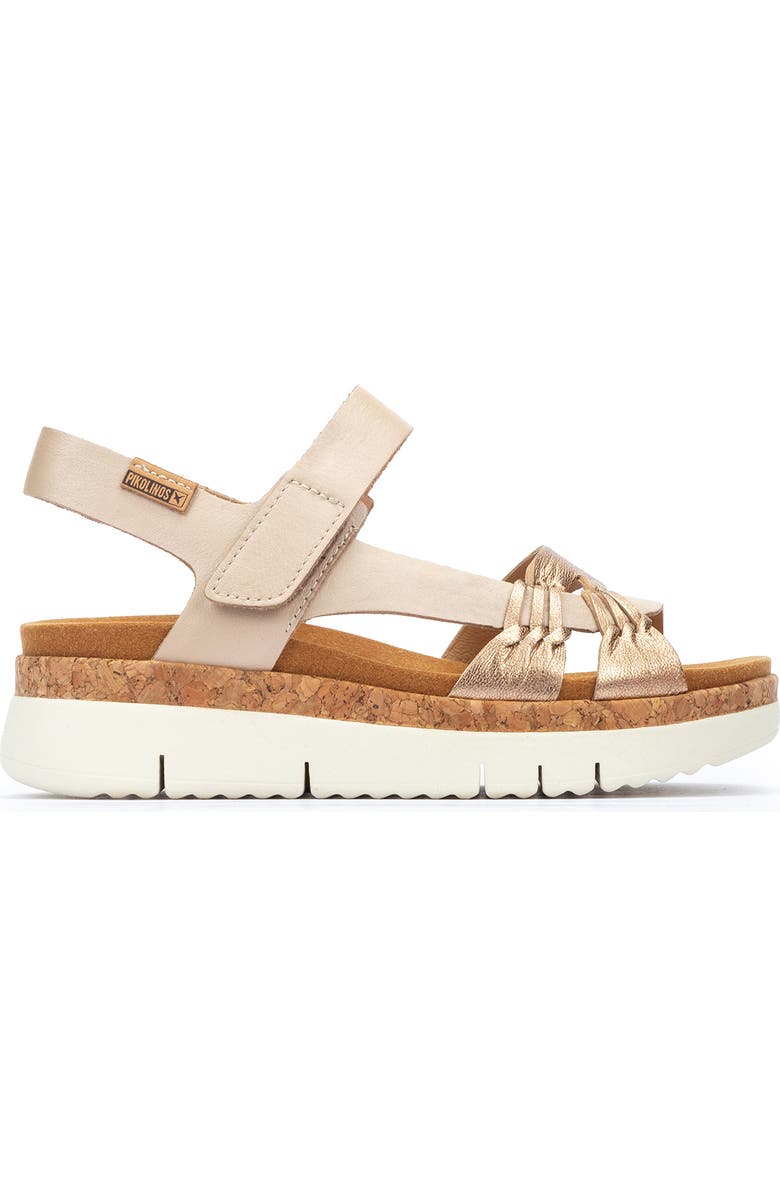 PIKOLINOS Palma Wedge Sandal, Alternate, color, Champagne