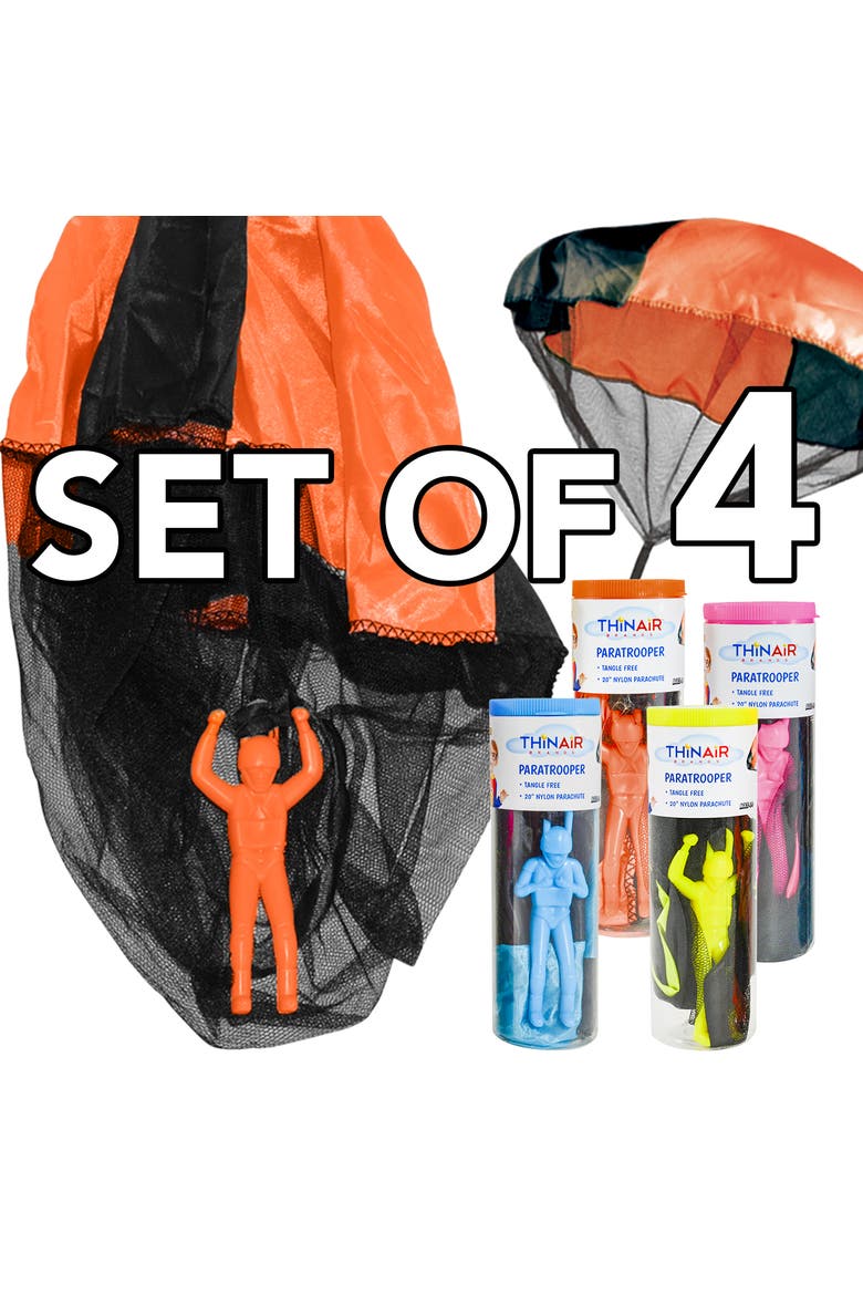 20" Tanglefree Parachute Figures 4pk, Alternate, color, Multicolored