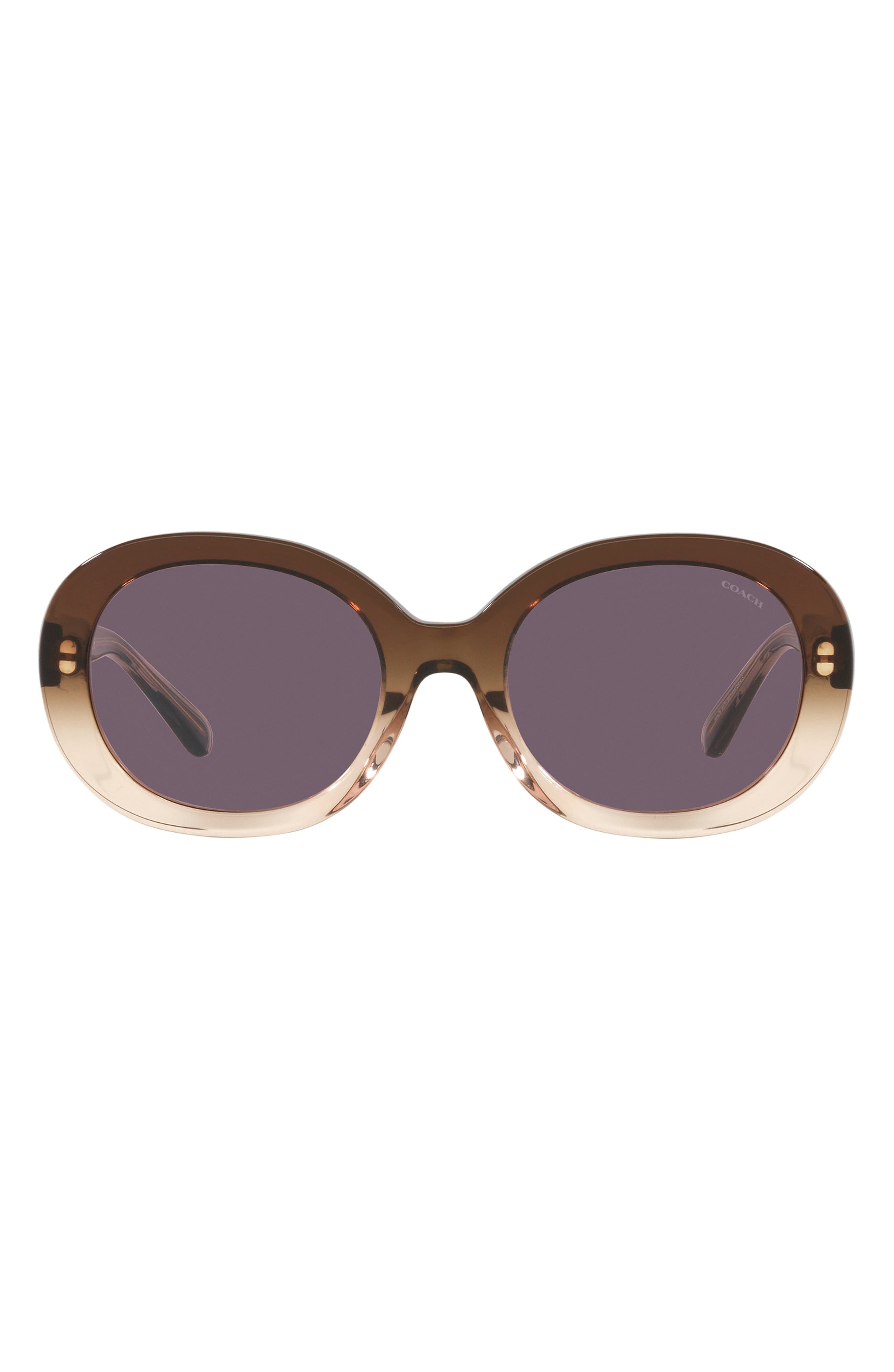 COACH 52mm Oval Sunglasses