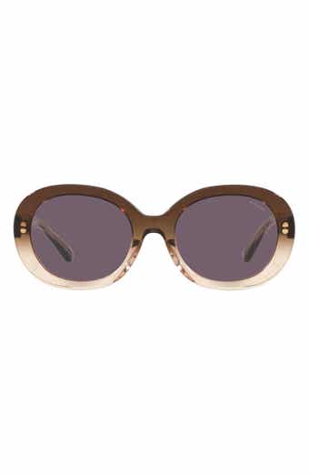 COACH 52mm Oval Sunglasses