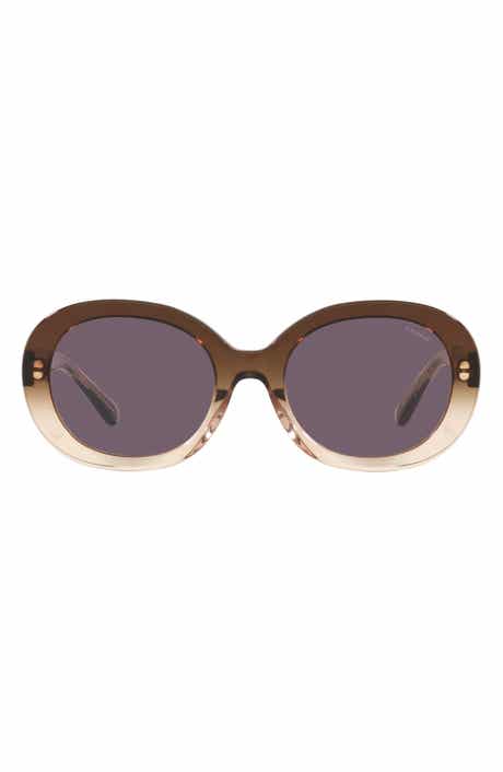 COACH 52mm Oval Sunglasses