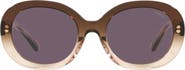 COACH 52mm Oval Sunglasses