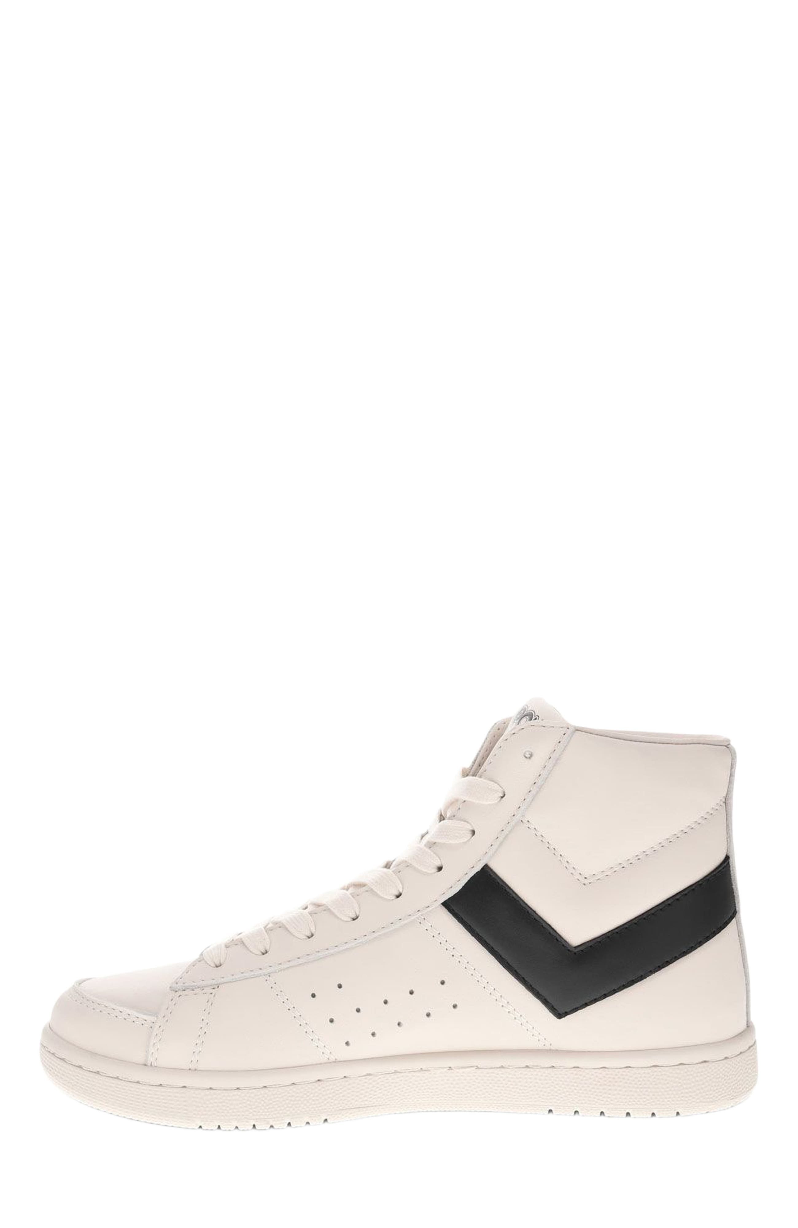 PONY M-80 High Sneakers, Alternate, color, Off White/Black