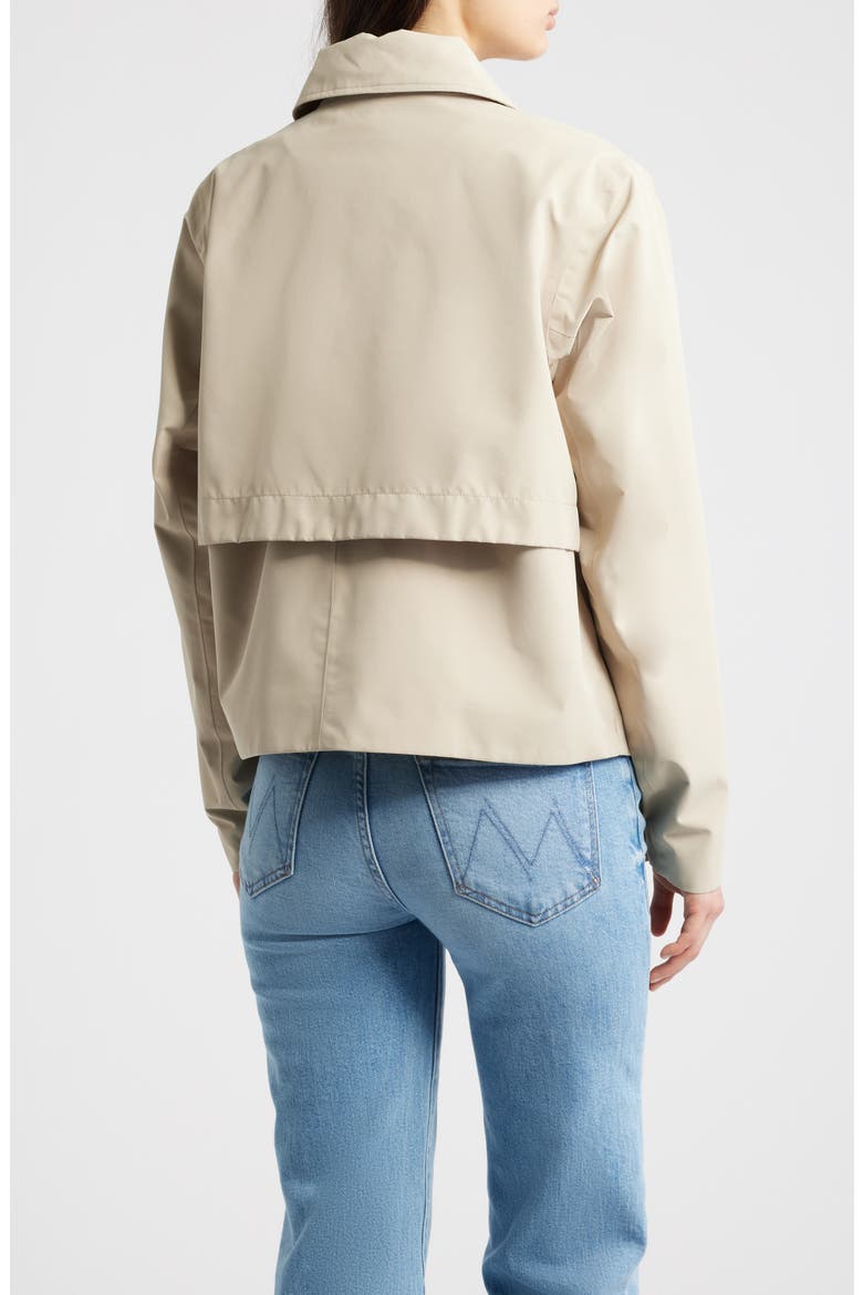 Avenue Short Trench Coat, Alternate, color, KHAKI