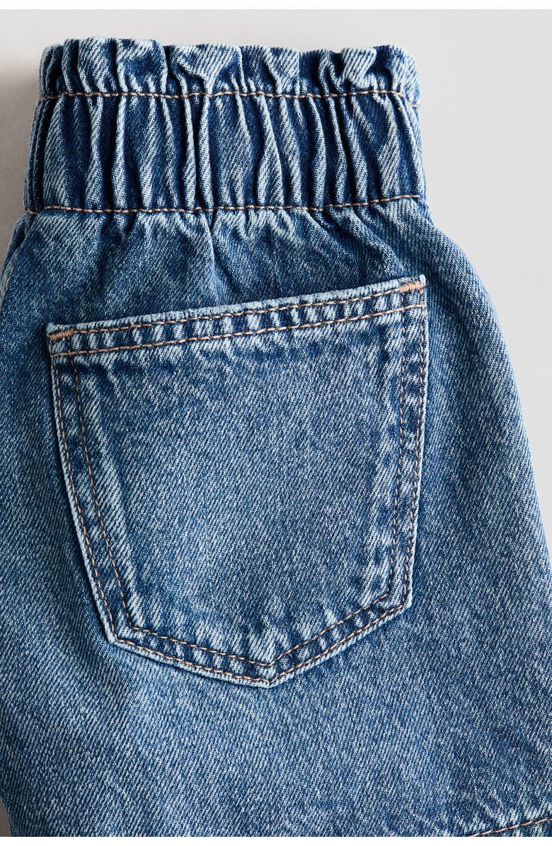 H&M Loose fit denim shorts, Alternate, color, Light Denim Blue