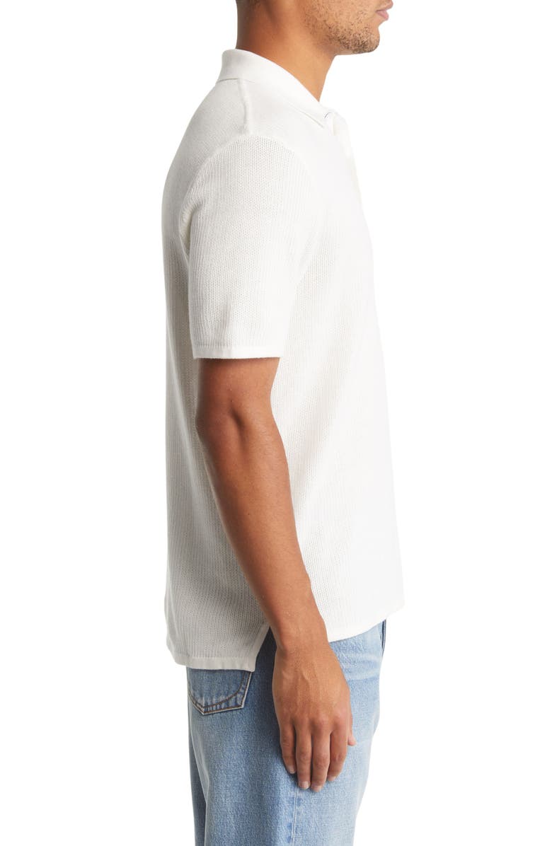 rag & bone Harvey Polo, Alternate, color, Ivory