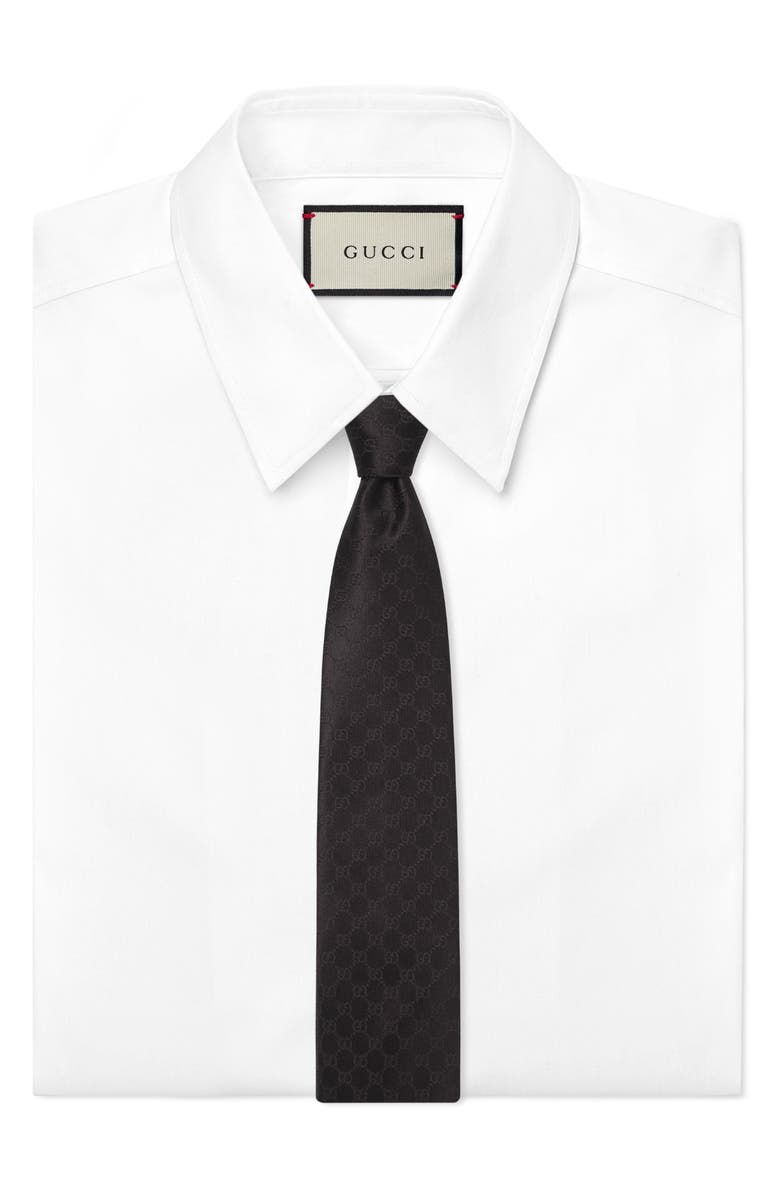 Gucci Fedra Silk Jacquard Tie, Alternate, color, 