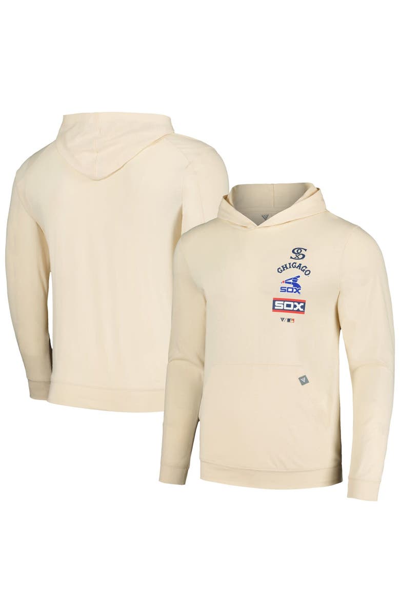 LEVELWEAR Men's Levelwear Cream Chicago White Sox Base Line Pullover Hoodie, Alternate, color, Cream