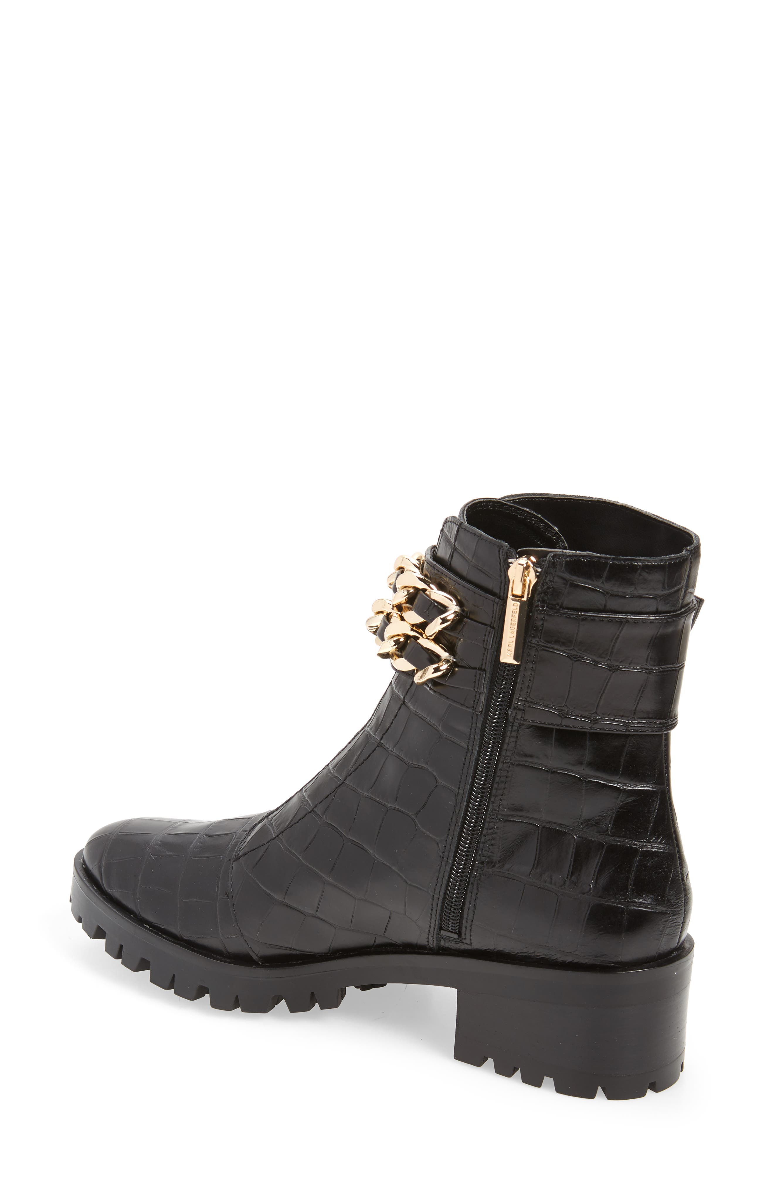 KARL LAGERFELD PARIS Palmer Combat Boot, Alternate, color, 