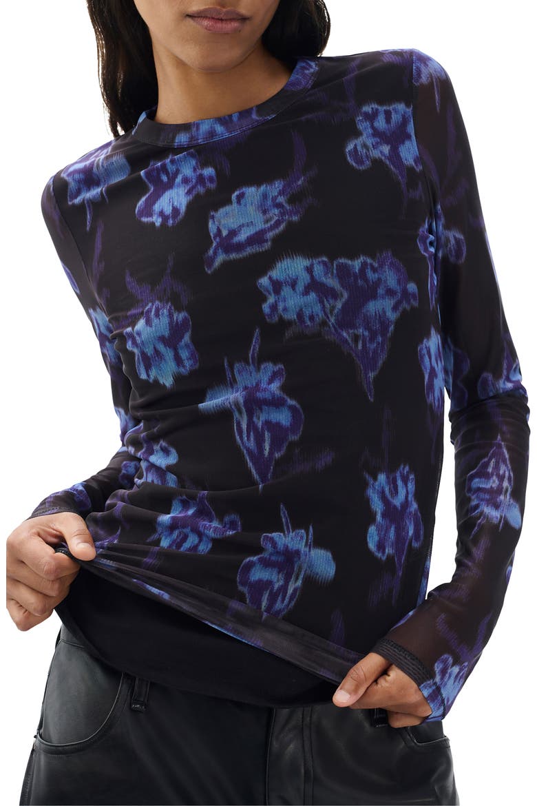Yana Tie Dye Long Sleeve T-Shirt, Alternate, color, SALMT