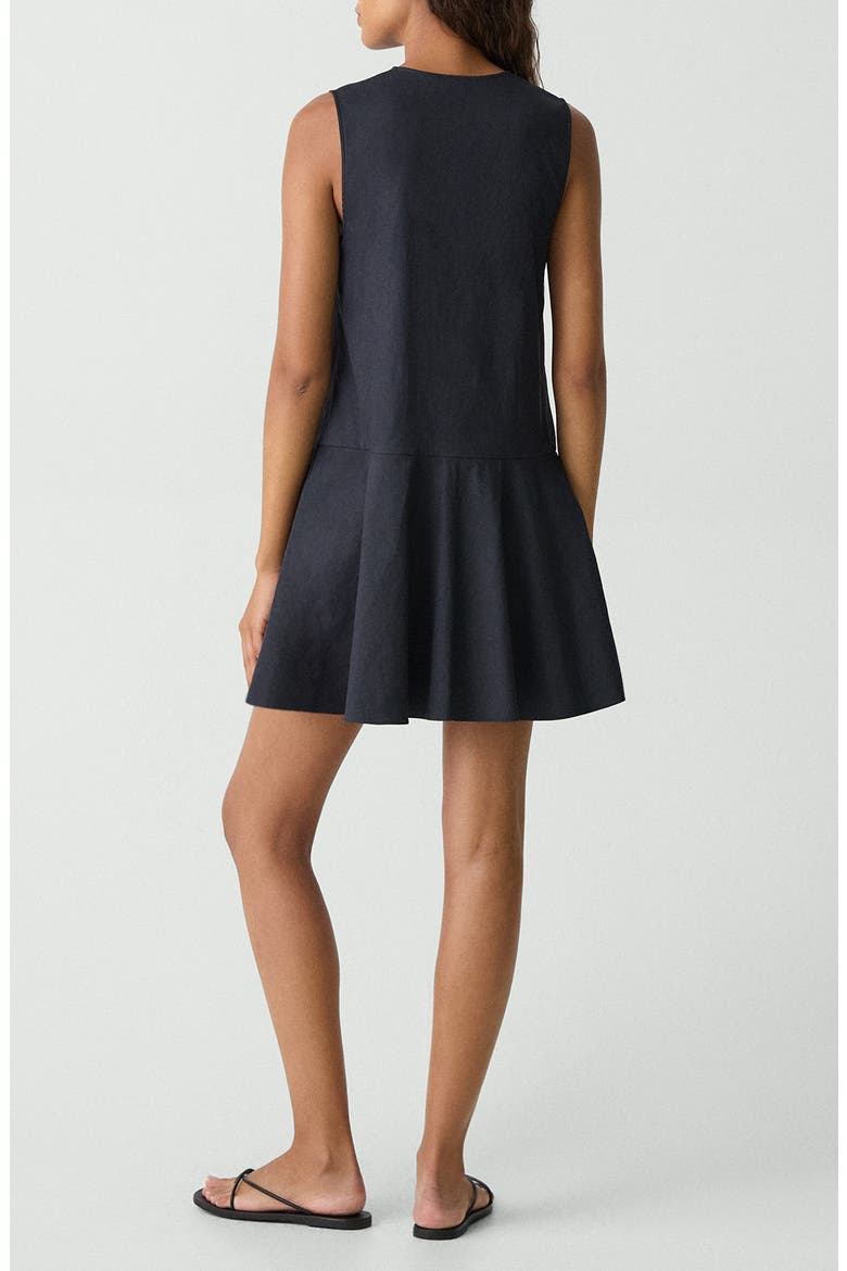Sleeveless Linen Blend Minidress, Alternate, color, CONCORD