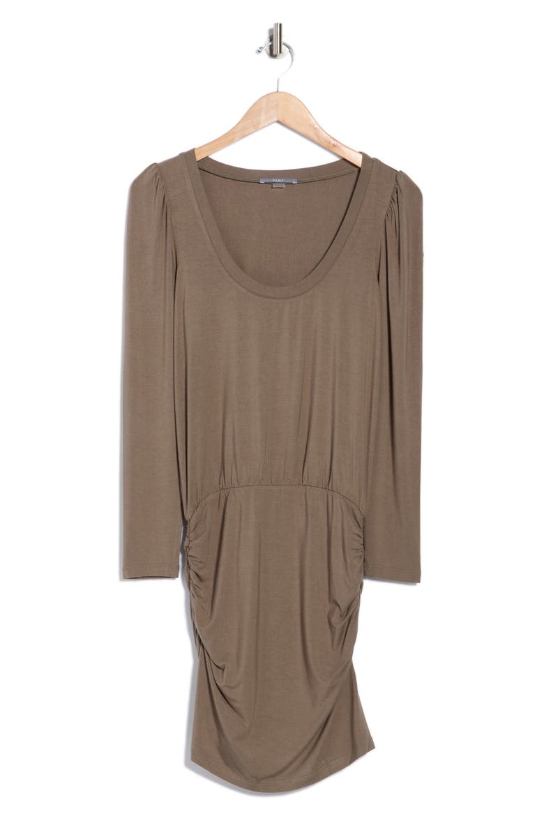 Tavia Long Sleeve Dropped Waist Minidress, Alternate, color, BRINDLE
