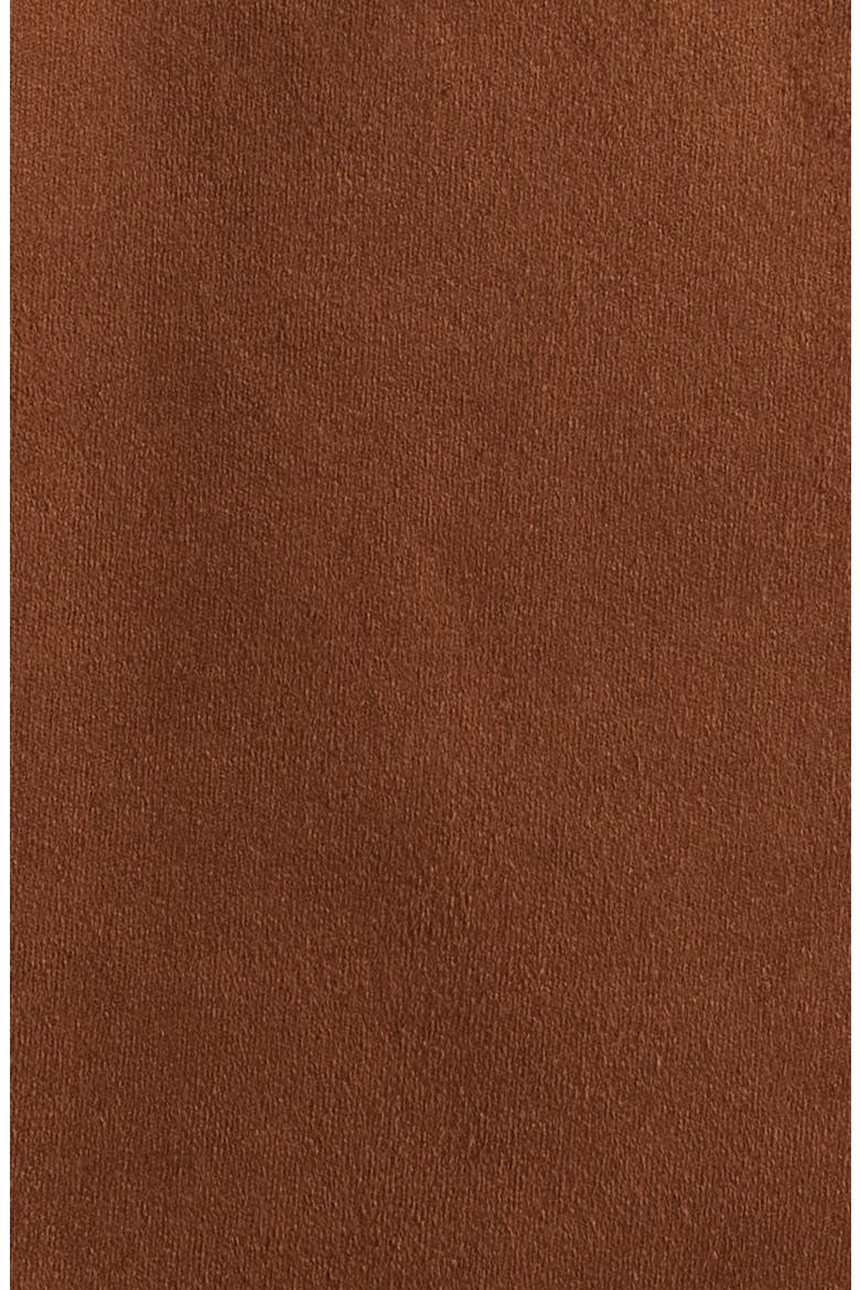 Faux Leather Jacket with Faux Shearling Collar, Alternate, color, CYRUS TAN