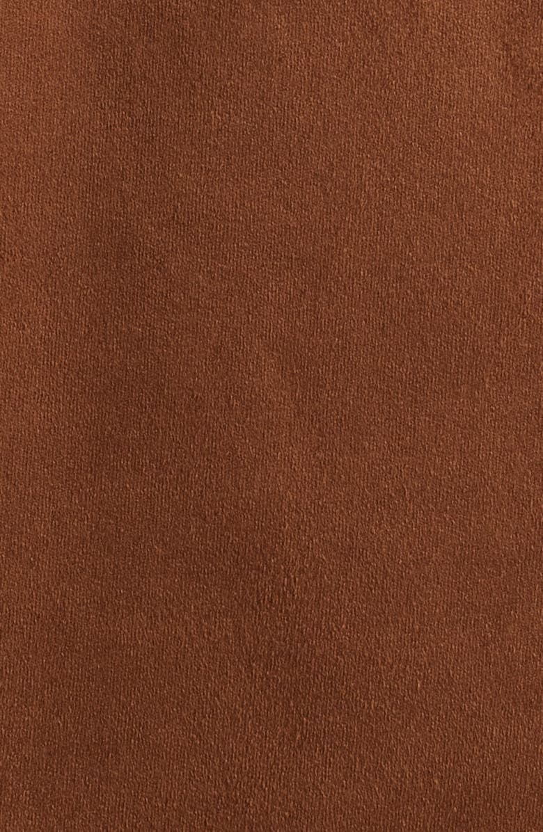 Sam Edelman Faux Leather Jacket with Faux Shearling Collar, Alternate, color, Cyrus Tan