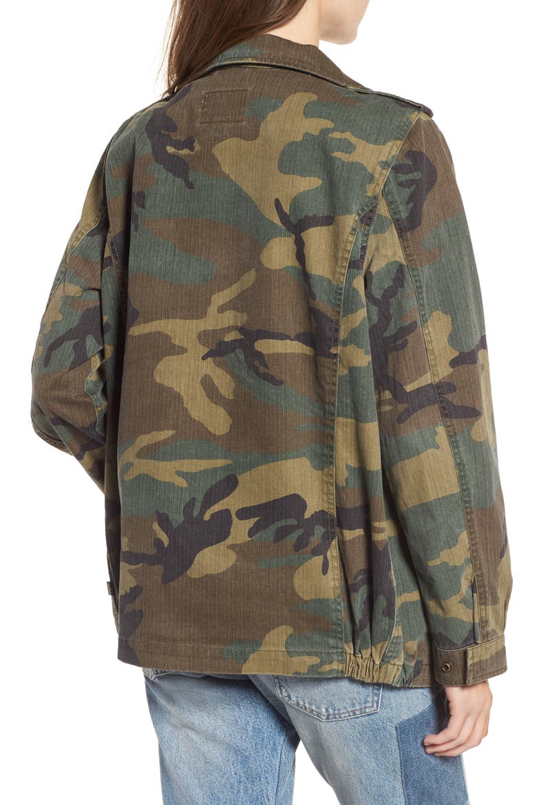 F-2 French Field Coat, Alternate, color, WOODLAND CAMO