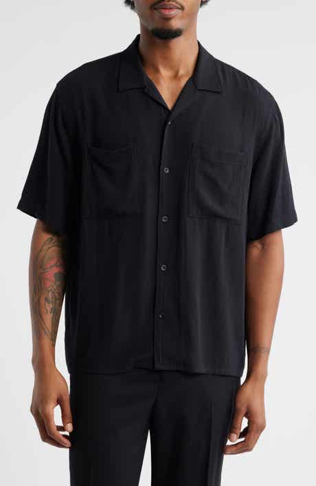 Open Edit Solid Camp Shirt