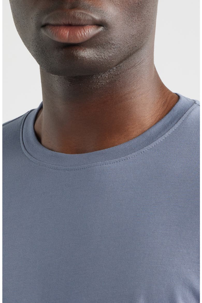 Cotton & Modal Crewneck T-Shirt, Alternate, color, GREY FOLKSTONE