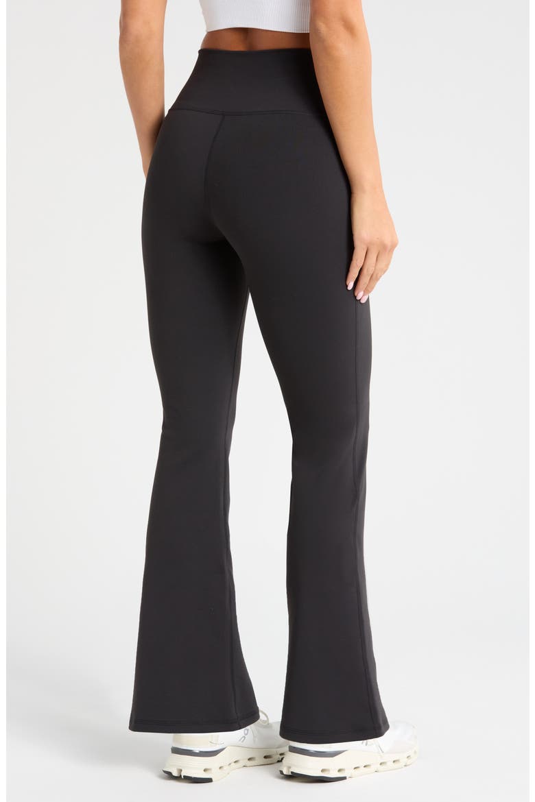Flex High Waist Flare Leg Pants, Alternate, color, BLACK