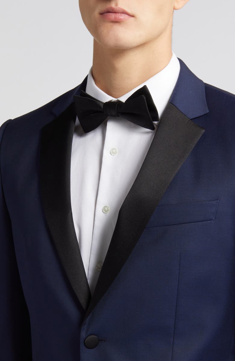 BOSS Huge Navy Wool Tuxedo, Alternate, color, Dk Bu