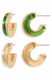 NATASHA 2-Pack Hoop Earrings