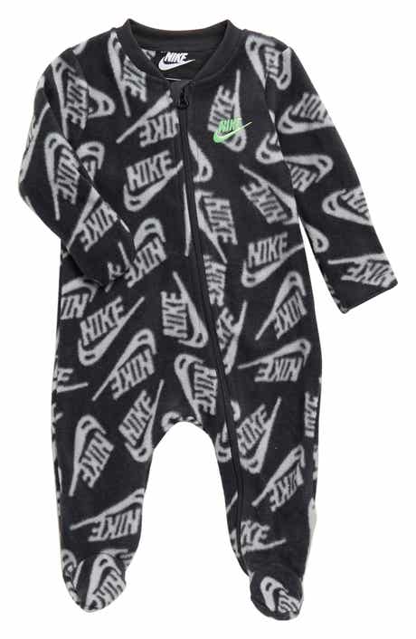Nike Allover Swoosh Print Microfleece Footie