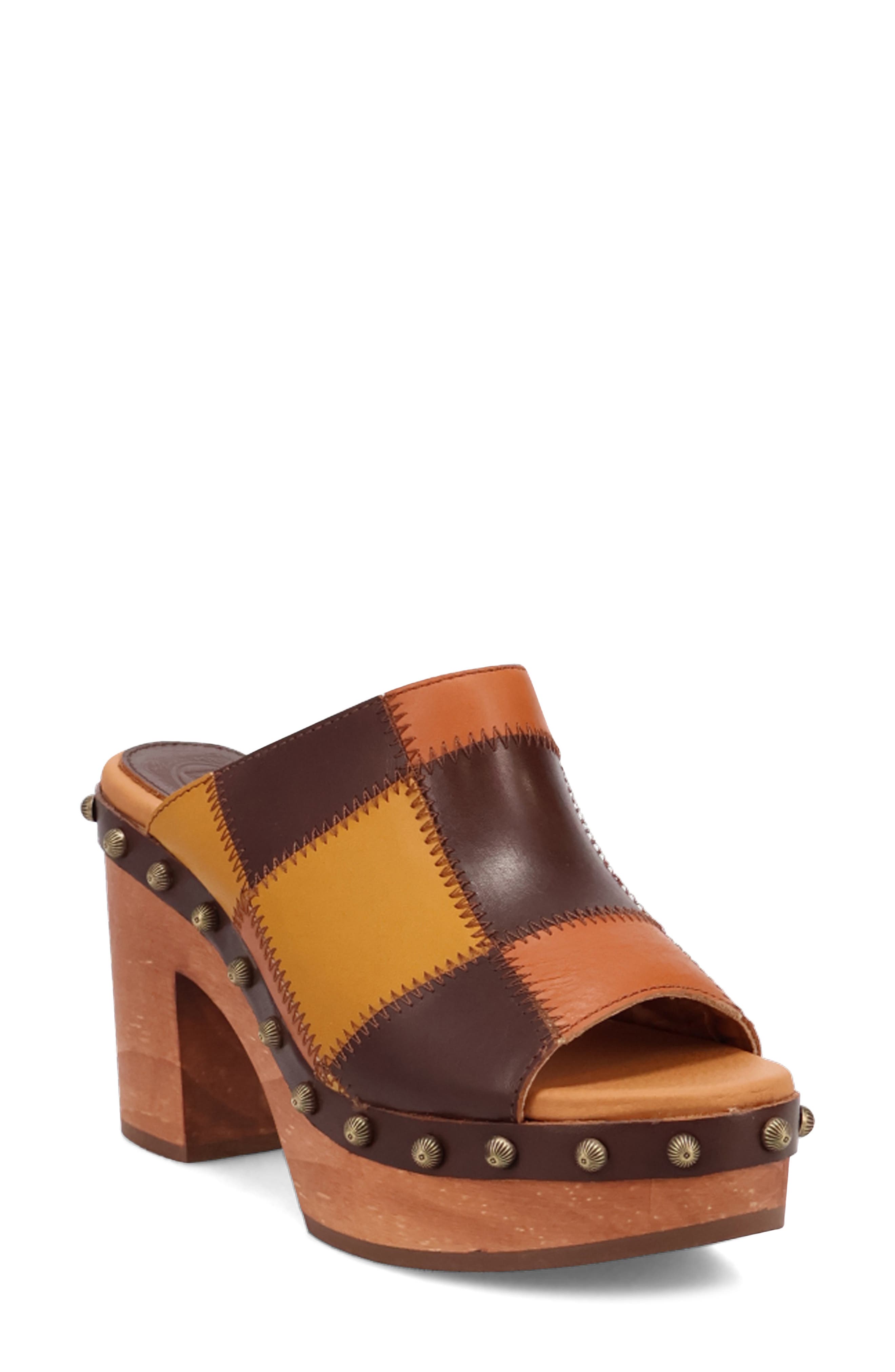 Dingo Mosaic Platform Slide Sandal, Main, color, 