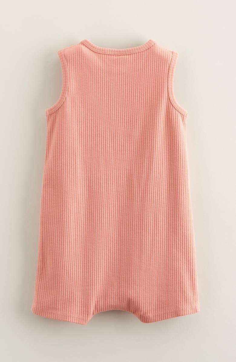 Nordstrom Rib Romper, Alternate, color, Pink Desert