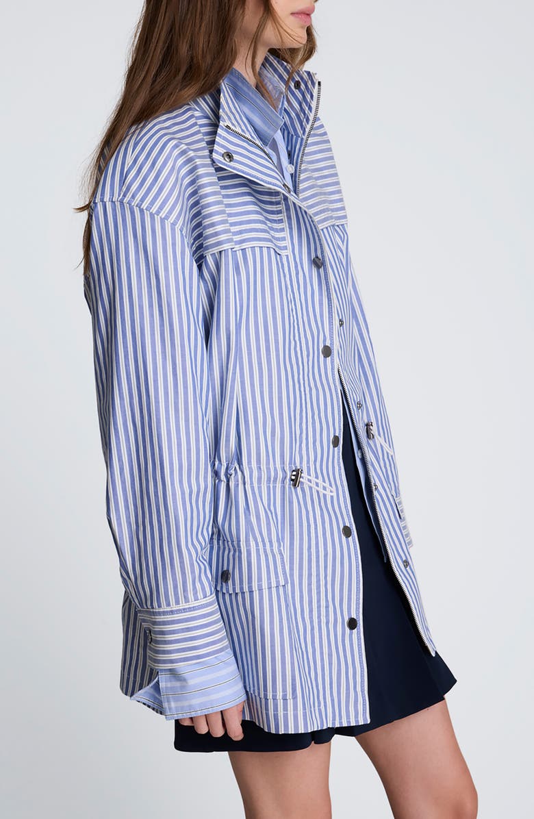 Kenneth Cole Stripe Cotton Jacket, Alternate, color,