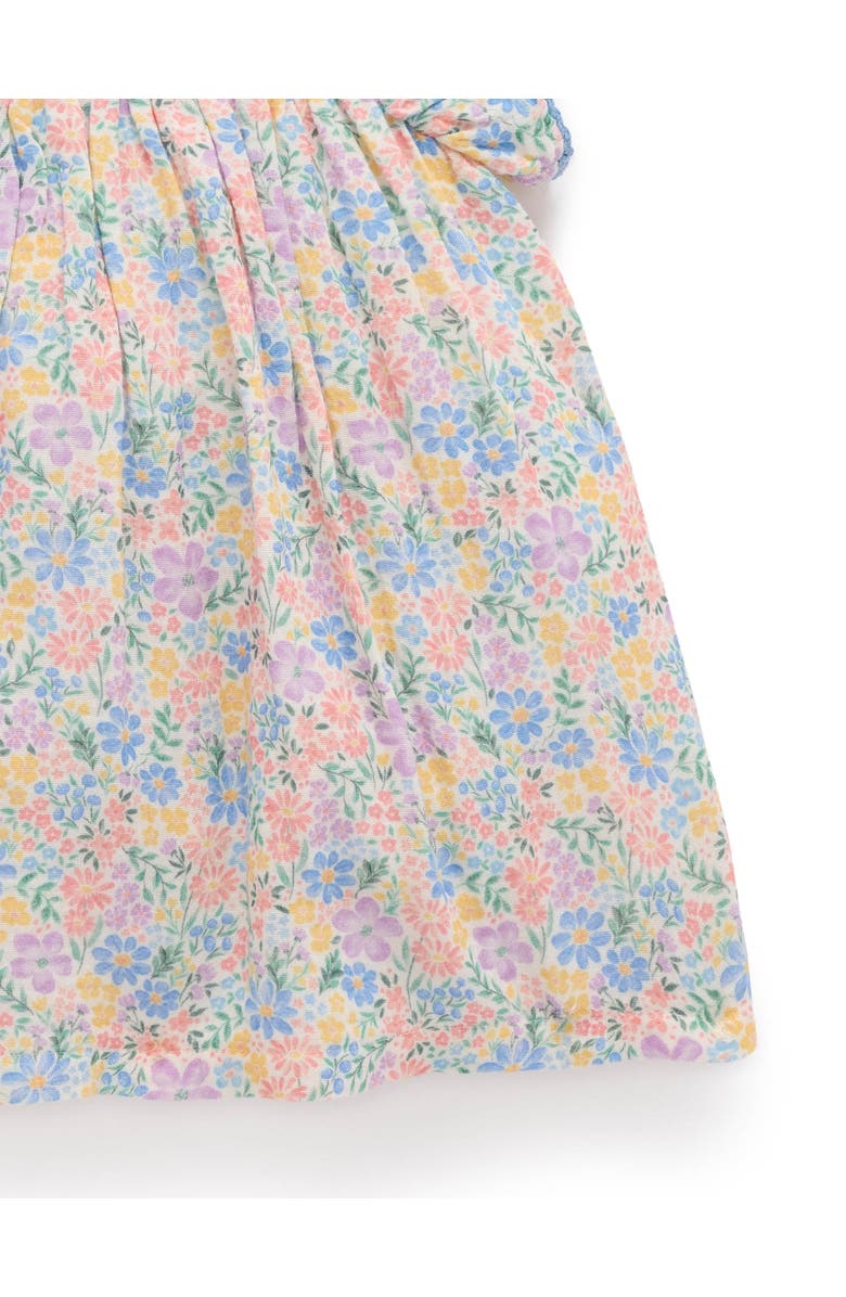 Purebaby Smocked Dress, Alternate, color, Isabella Print