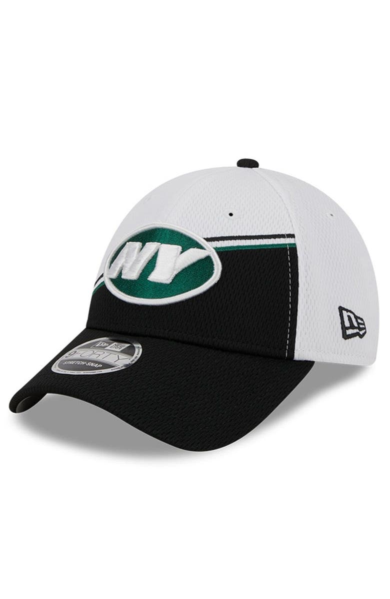 New Era Men's New Era White/Black New York Jets 2023 Sideline 9FORTY Adjustable Hat, Alternate, color, White