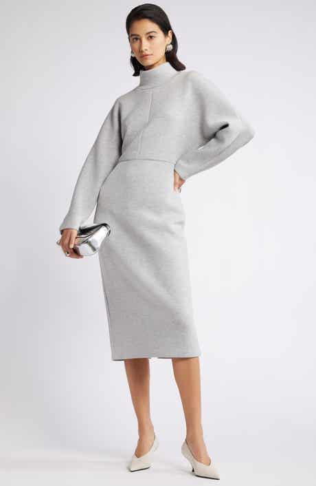 Nordstrom Mock Neck Midi Dress