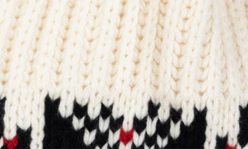 Polo Ralph Lauren Winter Snowflake Wool Scarf In Multi