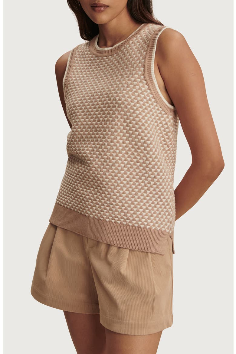 Jenson Sleeveless Sweater, Alternate, color, LIGHT TAUPE