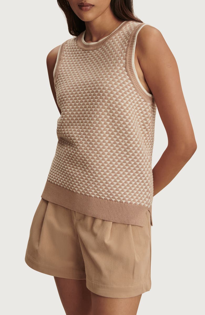 Varley Jenson Sleeveless Sweater, Alternate, color, Light Taupe