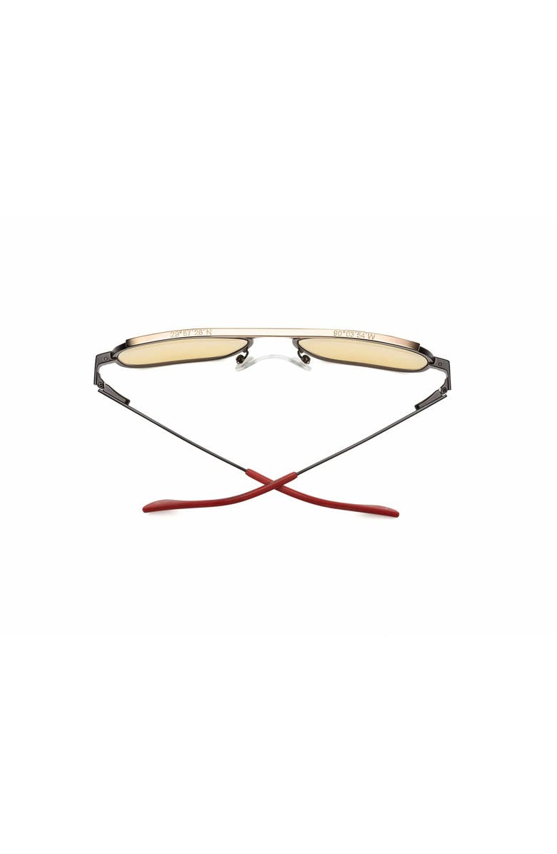 Caddis NOLA | Reading Glasses, Alternate, color, Polished Rose Gold Green