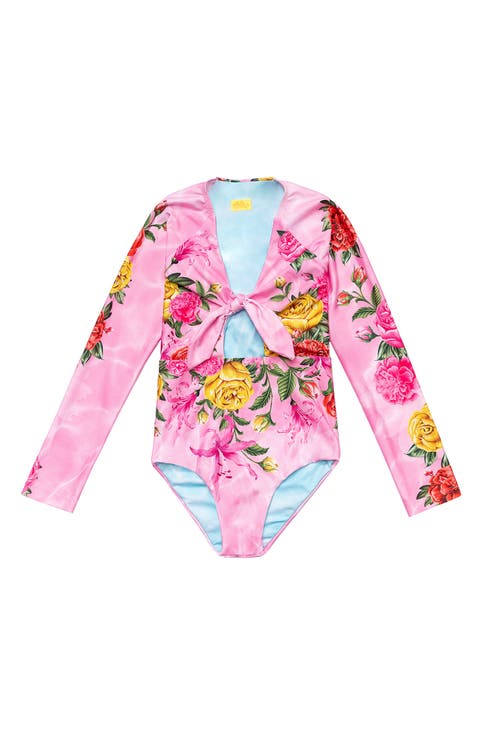 Kids' Mirage Cindy Long Sleeve One-Piece Rashguard Swimsuit (Toddler & Little Kid)