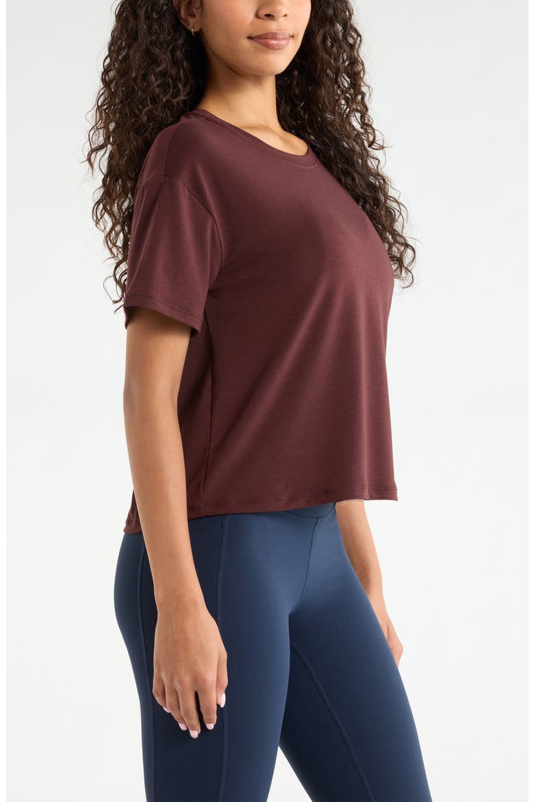 Breathe Performance T-Shirt, Alternate, color, BROWN RISTRETTO