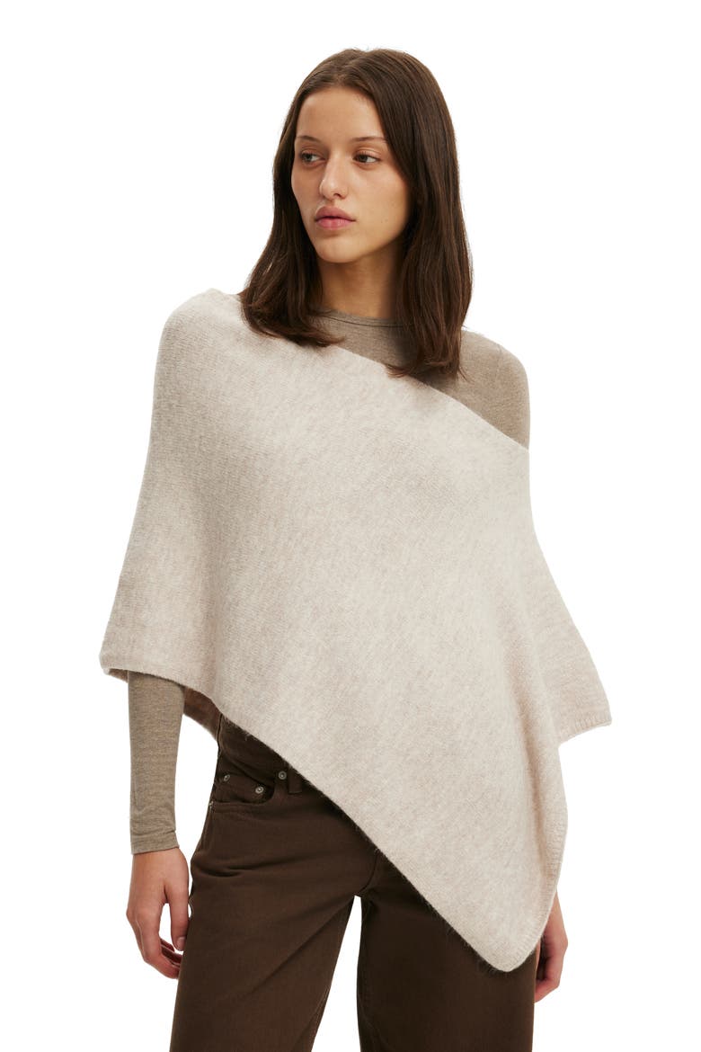 Women's Softest Luxe Poncho, Alternate, color, Chai Dust
