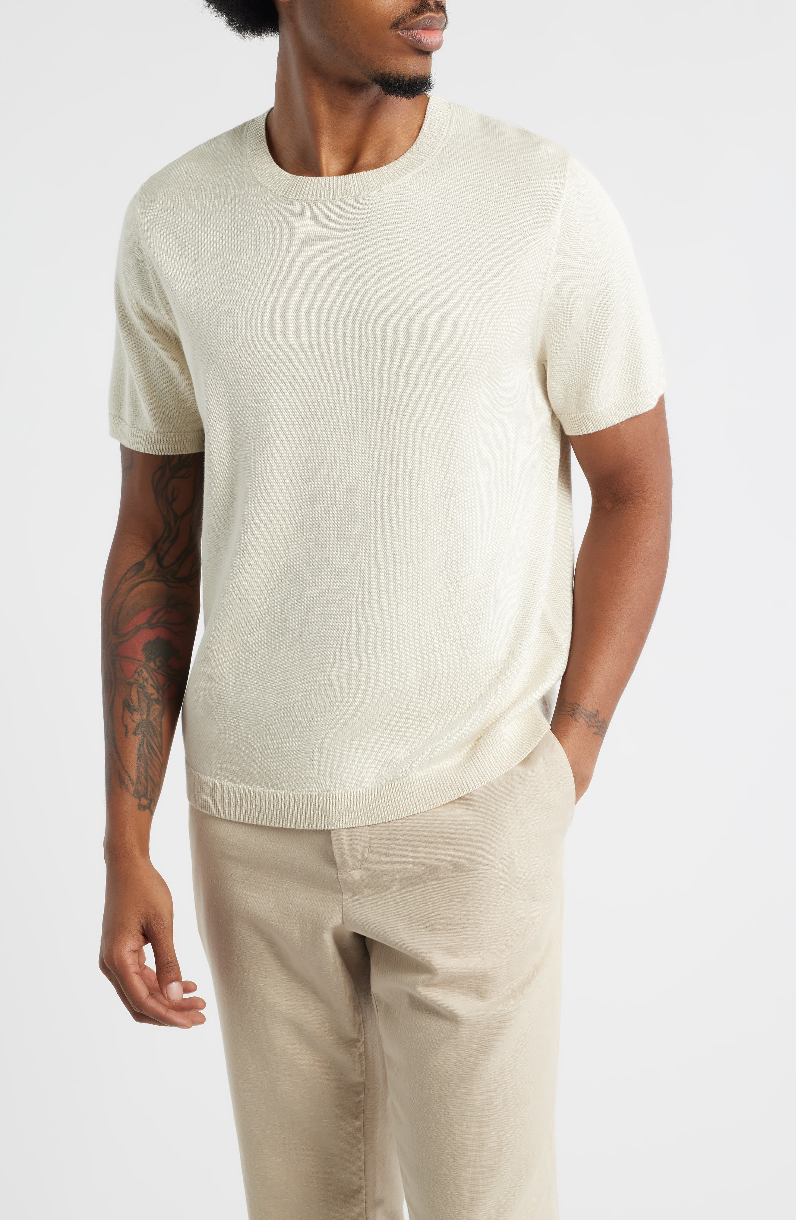 Short Sleeve Crewneck Sweater - image 5
