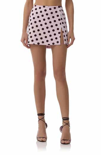 AFRM Ritsu Polka Dot Miniskirt